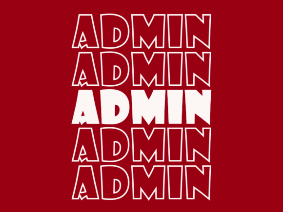 Admin SVG Cut File: Graphics for Print Templates