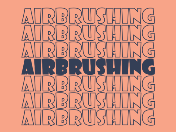 Airbrushing SVG Cut File: Graphics for Print Templates
