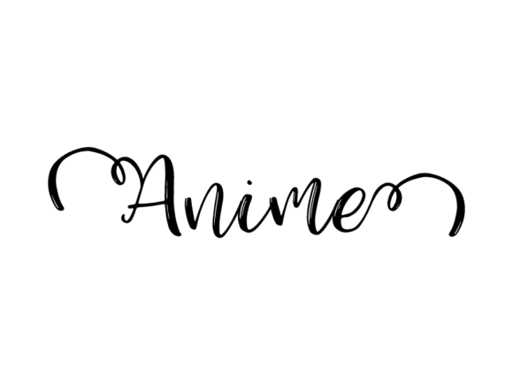 Anime Lettering: Monochrome Graphics for Print Templates