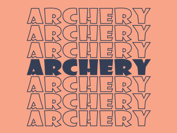 Archery SVG Cut File: Graphics for Print Templates