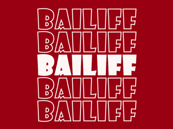 Bailiff SVG Cut File: Graphics for Print Templates