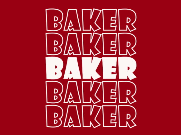 Baker SVG Cut File: Graphics for Print Templates