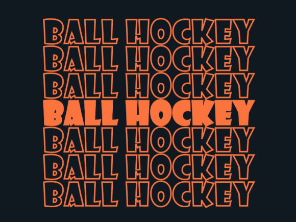 Ball Hockey SVG Cut File: Graphics for Print Templates