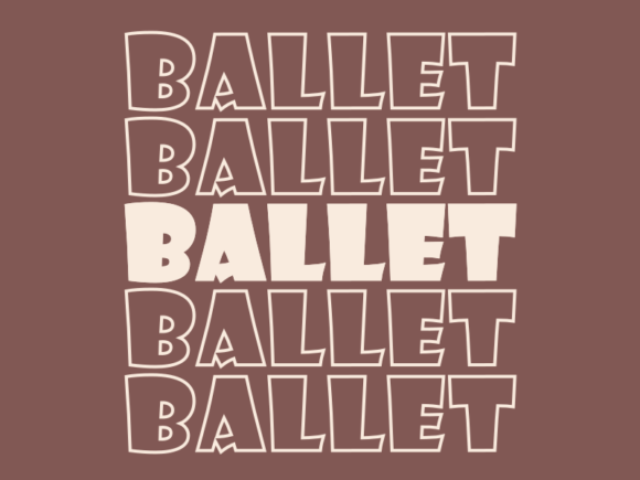 Ballet SVG Cut File: Graphics for Print Templates