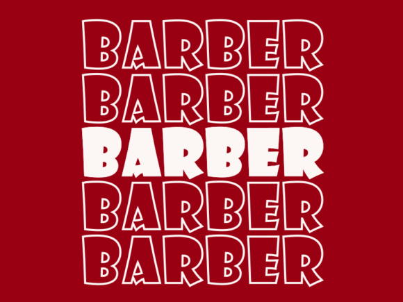 Barber SVG Cut File: Graphics & Print Templates