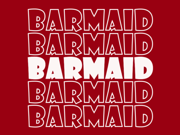 Barmaid SVG Cut File: Graphics & Print Templates