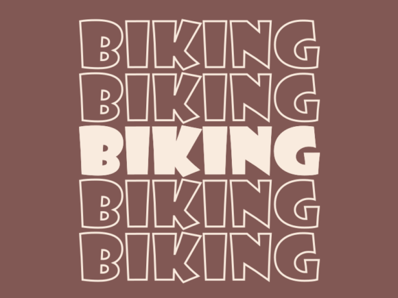 Biking SVG Cut File: Graphics for Print Templates