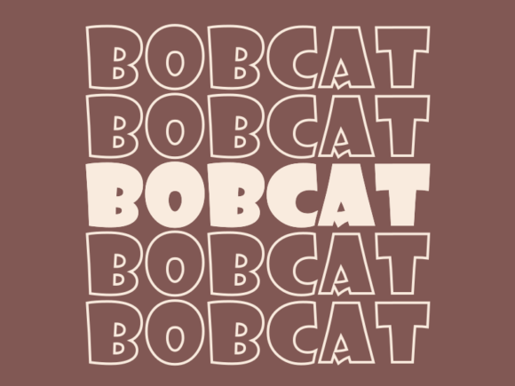 Bobcat SVG Cut File: Graphics for Print Templates