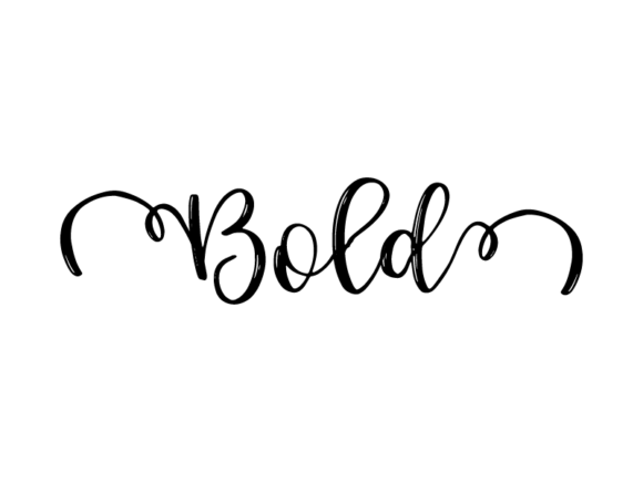 Bold Lettering Graphics for Print Templates