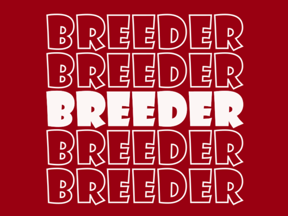 Breeder SVG Cut File: Graphics for Print Templates