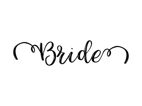 Bride Lettering: Graphics & Print Templates for Wedding Brands