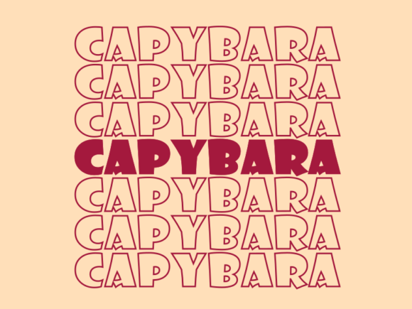 Capybara SVG Cut File: Graphics for Print Templates