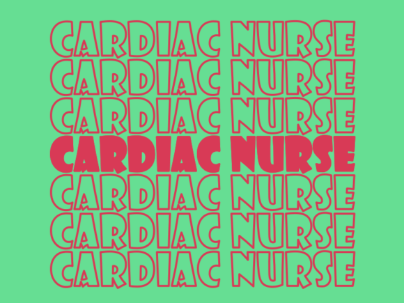 Cardiac Nurse SVG Cut File: Graphics & Print Templates