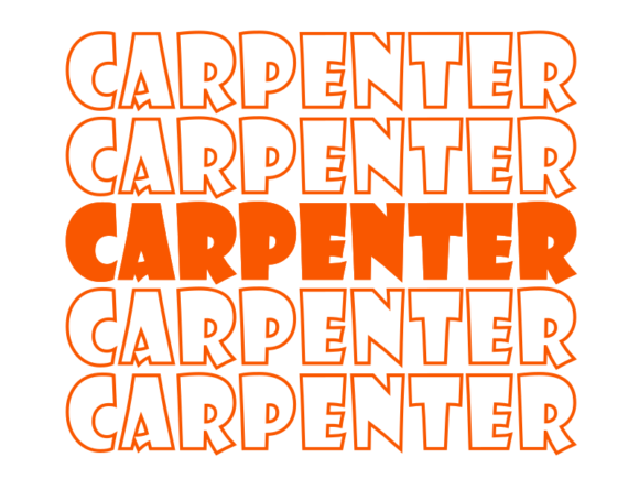 Carpenter SVG Cut File: Graphics & Print Templates