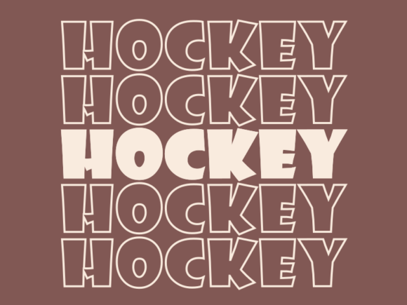Hockey SVG Cut File: Graphics for Print Templates