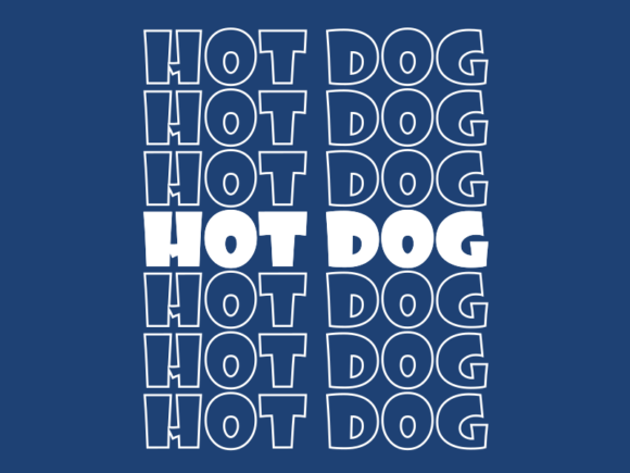 Hot Dog SVG Cut File: Graphics & Print Templates