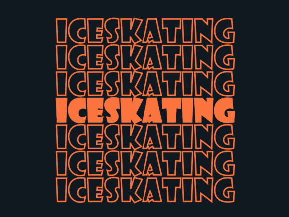 Iceskating Svg Cut File: Graphics & Print Templates