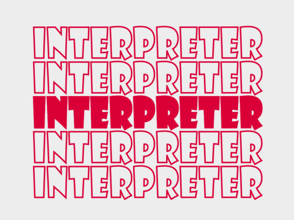 Interpreter SVG Cut File: Graphics for Print Templates