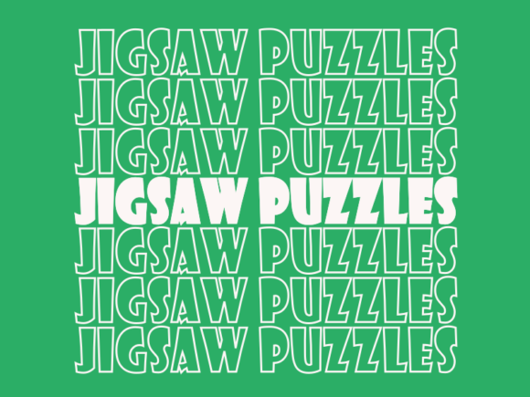 Jigsaw Puzzles SVG Cut File: Graphics for Print Templates