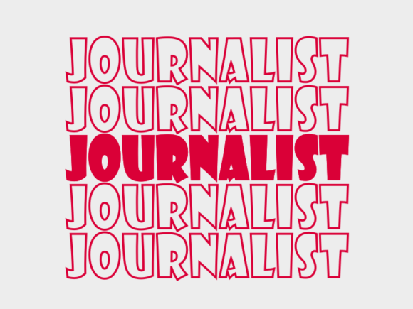 Journalist SVG Cut File: Graphics for Print Templates