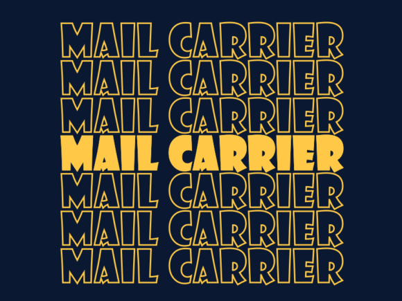 Mail Carrier SVG Cut File: Graphics for Print Templates