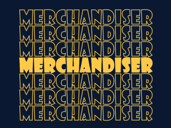 Merchandiser SVG Cut File: Graphics for Print Templates